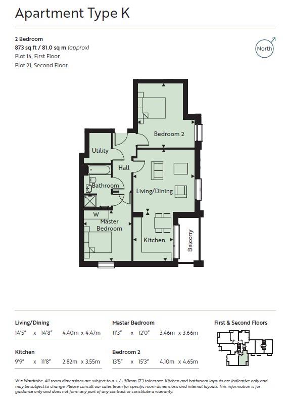 Floor Plan | Flat - Retirement | 14 Lindfield Place | For Sale
